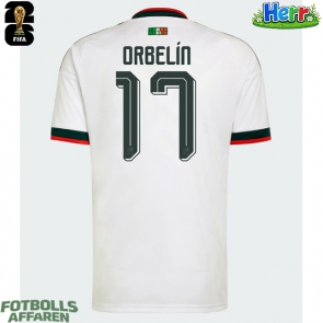 Mexiko Orbelin Pineda #17 Bortatröja VM 2026 Kortärmad